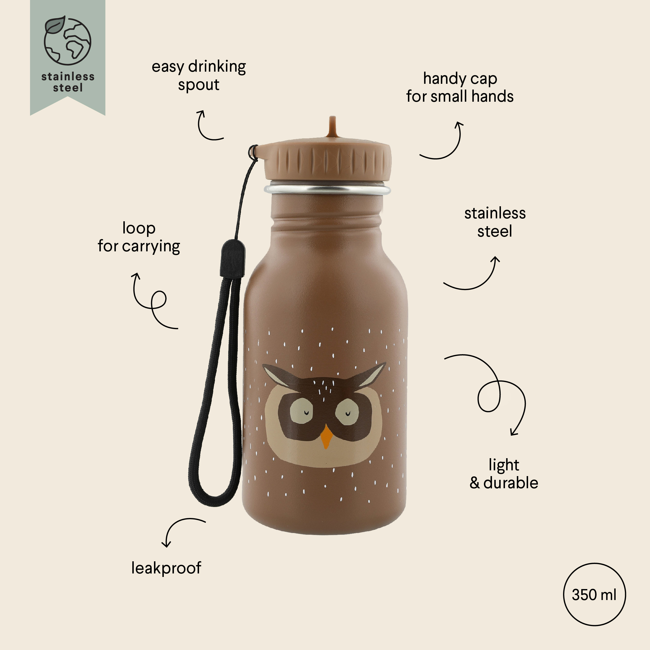 Gourde 350ml - Mr. Owl